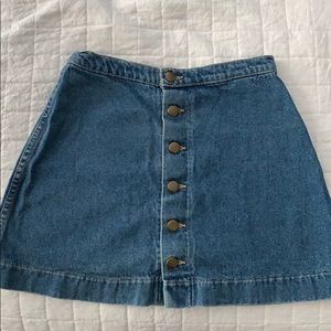 American Apparel Denim Skirt